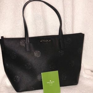 Kate Spade Black Canvas Purse